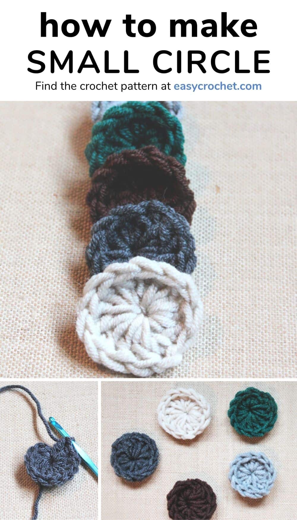 how to crochet a small circle