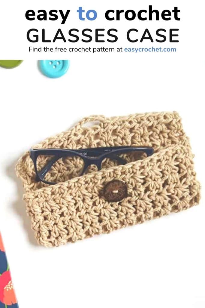 Chevron Glasses Case Free Crochet Pattern