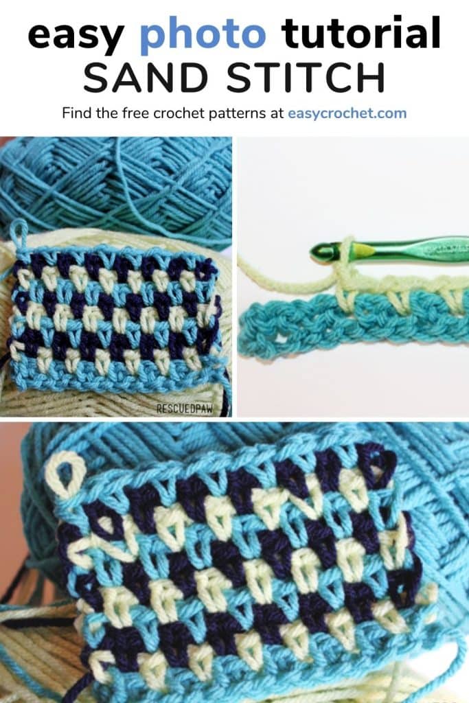 easy crochet sand stitch