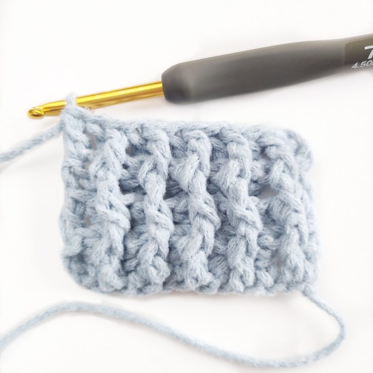 How to Make a Crochet Rib Stitch (Photo Tutorial)