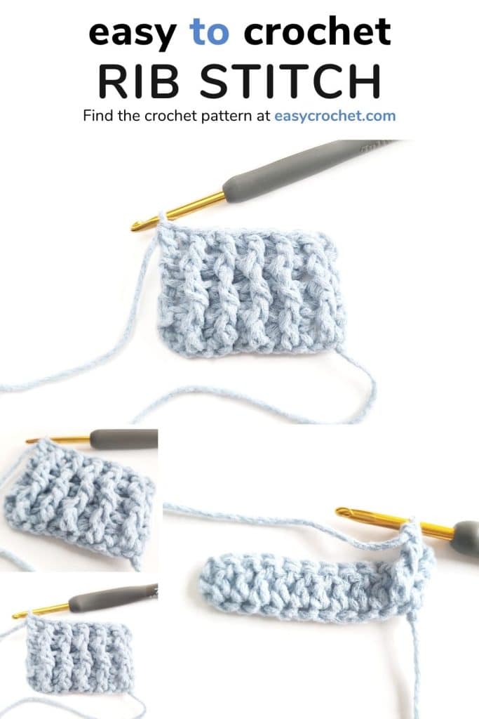 Crochet Rib Stitch Simplified - creative jewish mom