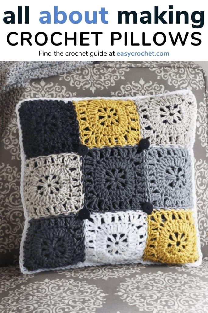 making pillows in crochet