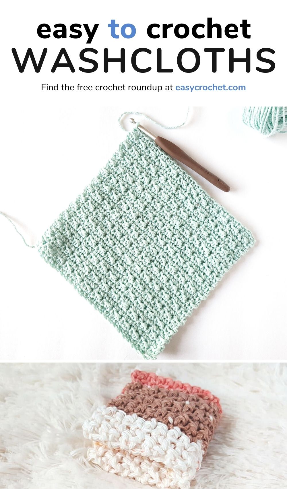 free crochet washcloth pattterns 