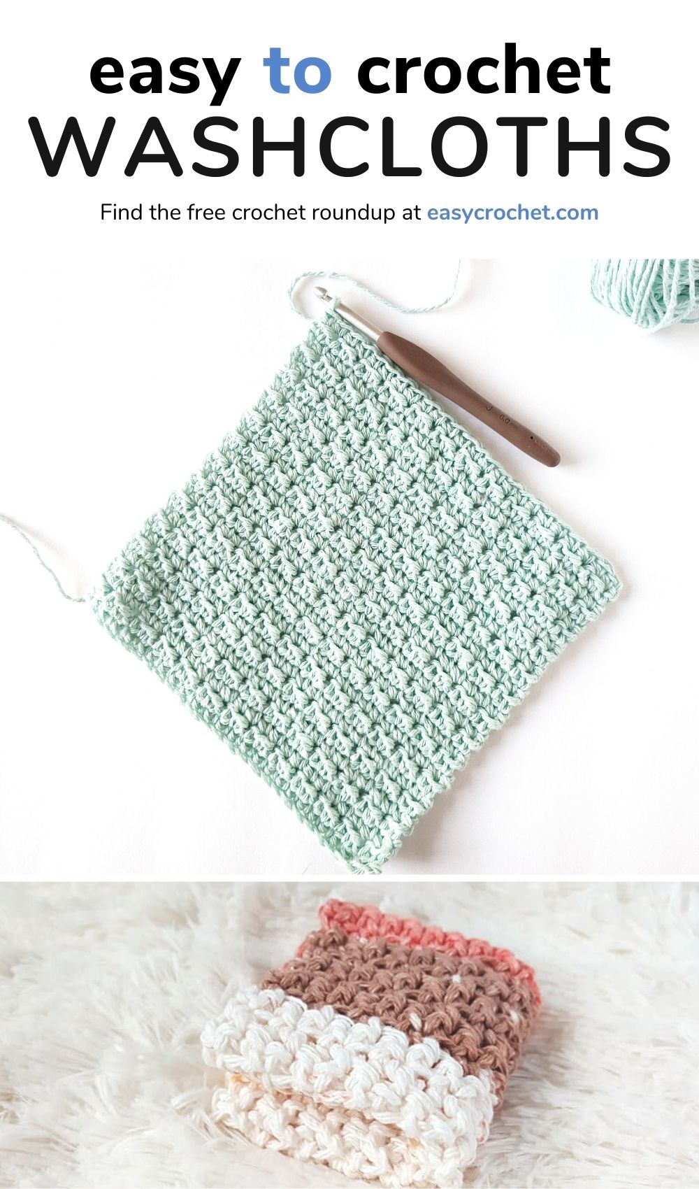 How to Crochet a Dishcloth 2022 - Daisy Cottage Designs