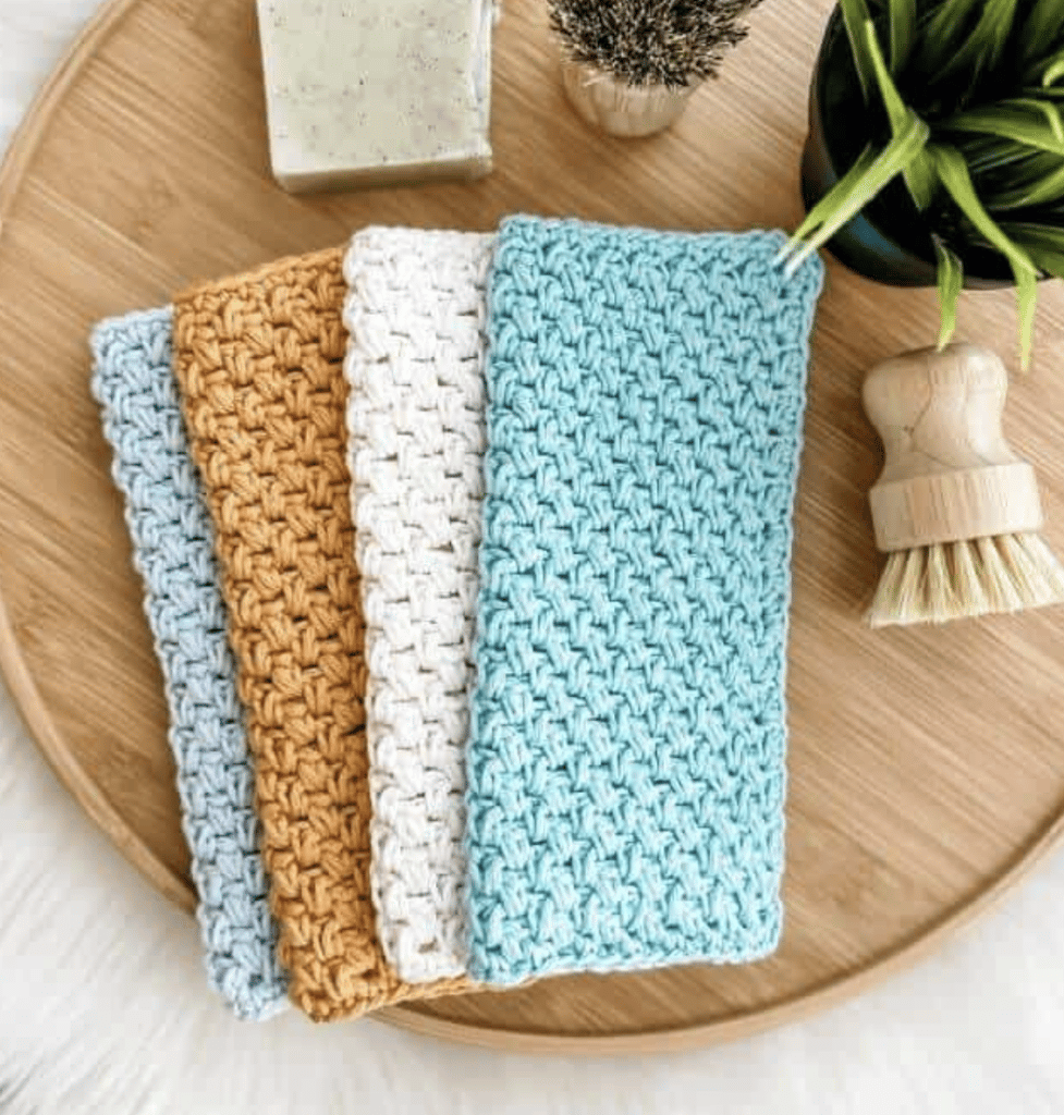 How to Crochet a Dishcloth 2022 - Daisy Cottage Designs