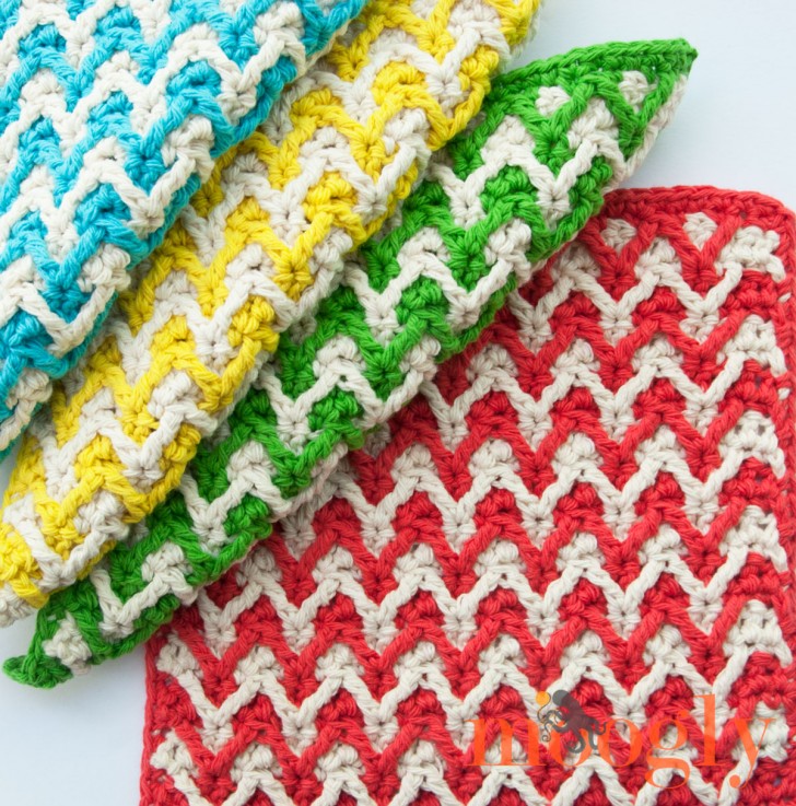 Mama's Easy Crochet Dishcloth - Crochet 365 Knit Too