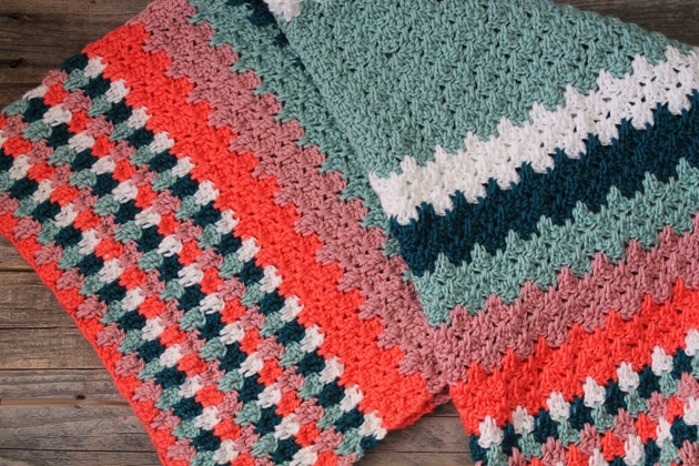 Colorful Teardrop Baby Blanket Pattern