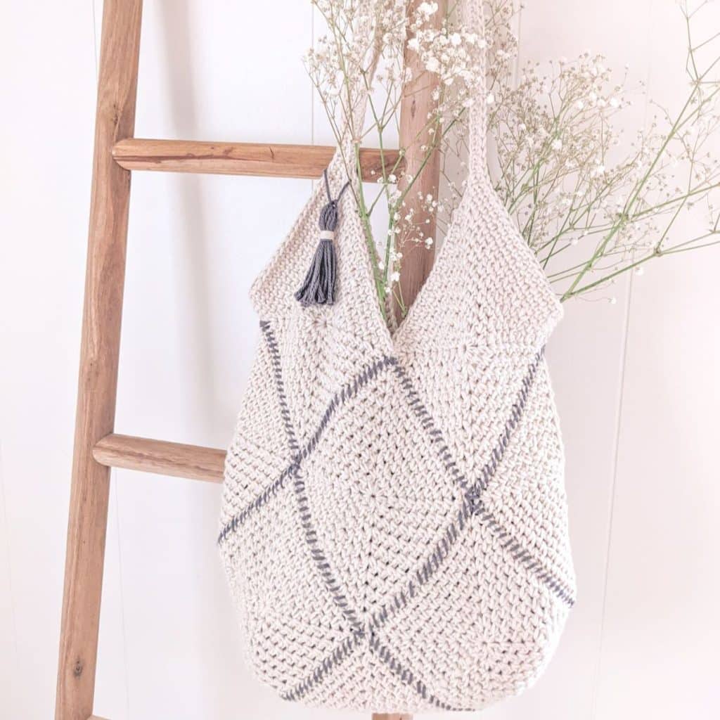 Crochet Tote Bag Pattern - Large Sturdy Purse