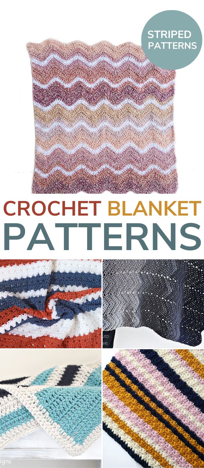 Striped Crochet Blankets