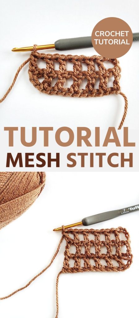 The Mesh Stitch - Easy and quick crochet stitch.
