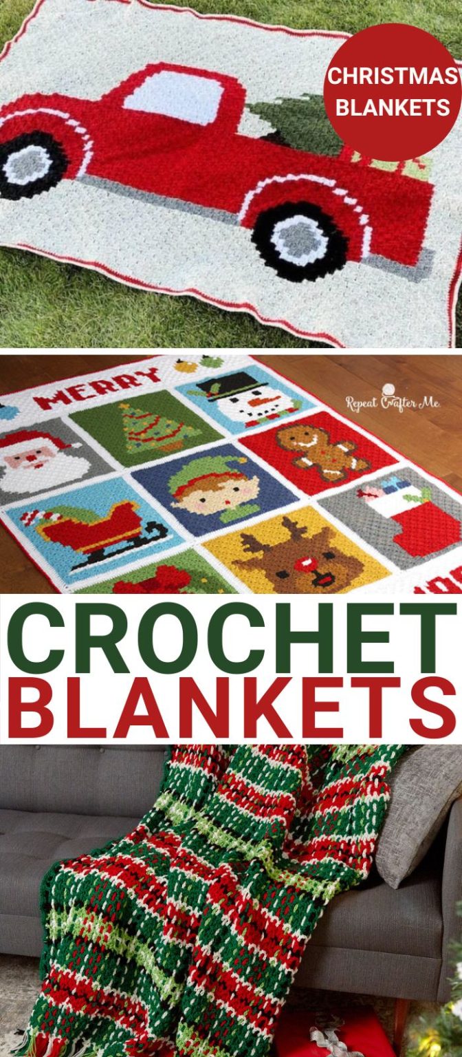 8 Festive Free Christmas Crochet Blanket Patterns Easy Crochet Patterns