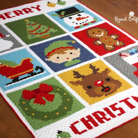 Image for Crochet Christmas Character Afghan 