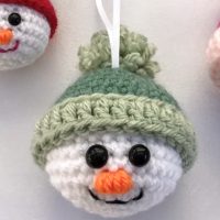 Image for Free Crochet Snowman Baubles