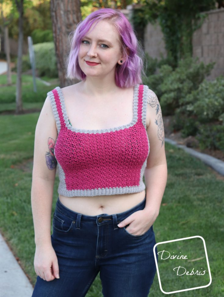 Striped Tank Top - Free Crochet Pattern for Women in Paintbox
