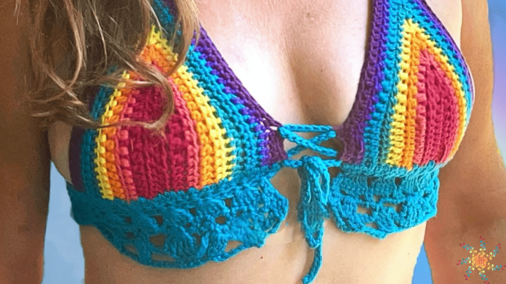 30+ Easy Crochet Bralette And Bikini Top Patterns - Zamiguz