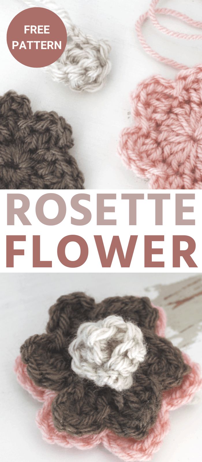 Easy & Free Rosette Flower Crochet Pattern Easy Crochet Patterns