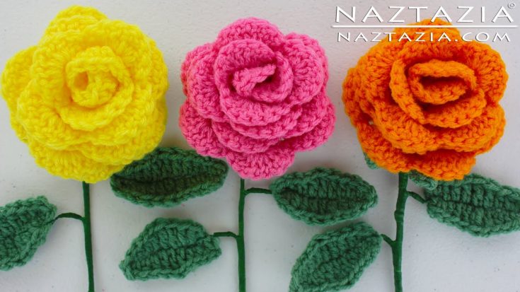 Crochet Flower Bouquet A for Beginners. Rose Tulip Flower 