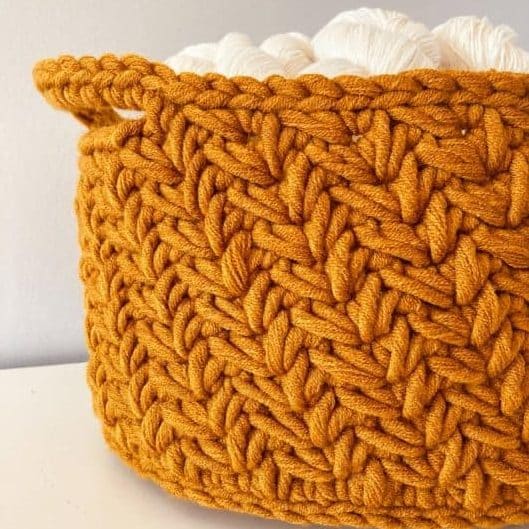 Quick Crochet Mini Basket  Free Crochet Pattern - Stitchberry