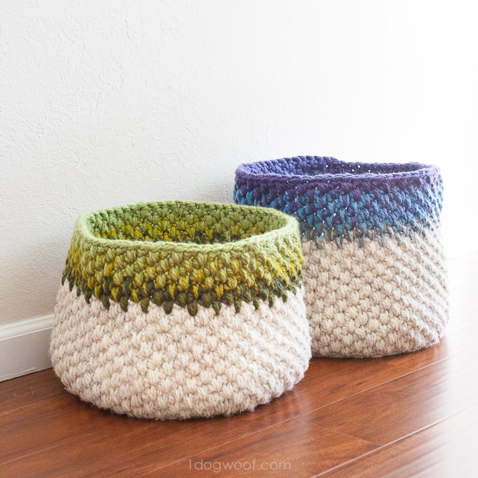 11 Modern Crochet Basket Patterns - CAAB Crochet