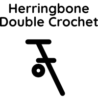 Herringbone Double Crochet Crochet Stitch