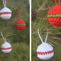 Image for Simple Crochet Christmas Ball Ornaments