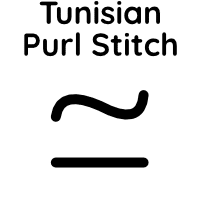 Tunisian Purl Stitch Crochet Stitch