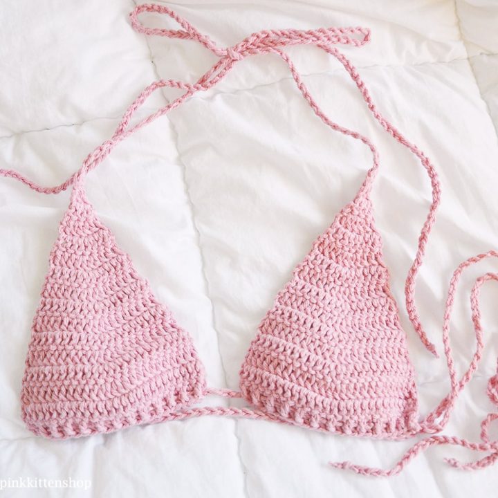 Image for Classic Triangle Crochet Bikini Top