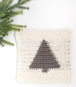 Christmas Pine Crochet Washcloths