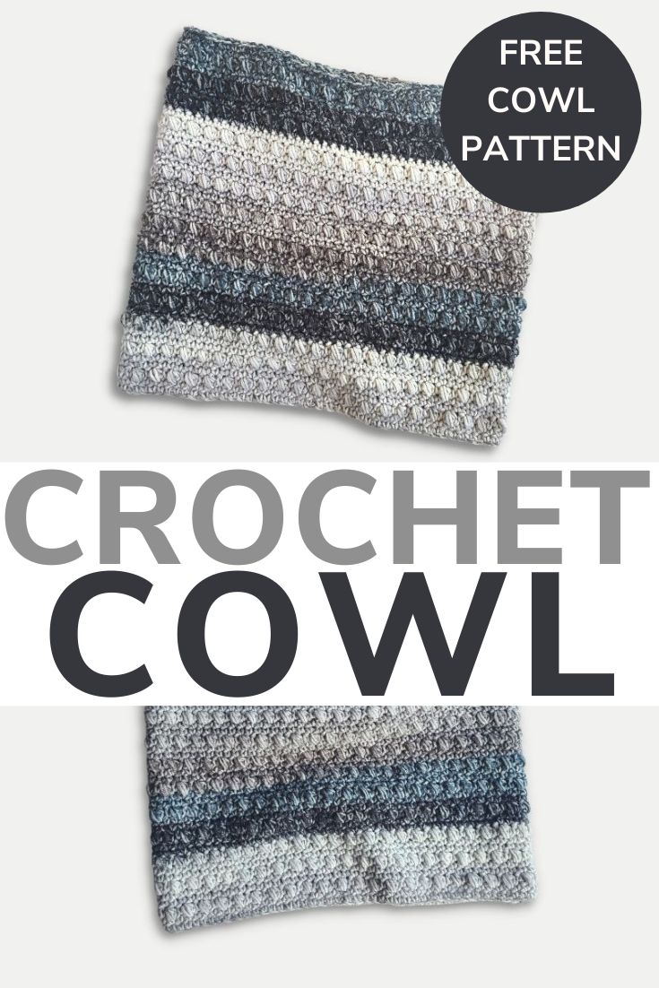 Textured Cowl Scarf Crochet Pattern via @easycrochetcom