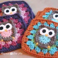 Image for Owl Granny Square Crochet Pattern