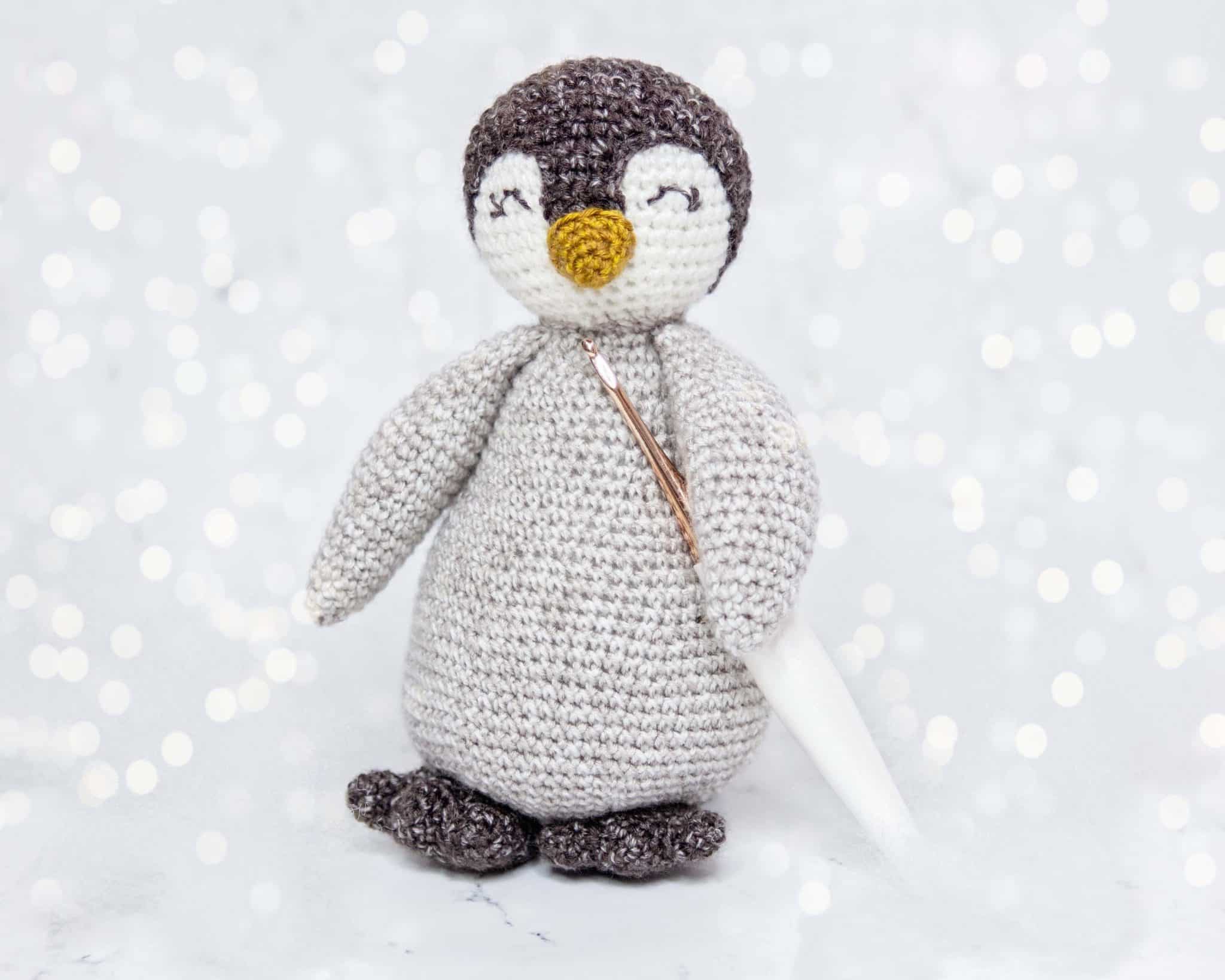 Crochet Penguin Amigurumi - Playful the Baby Penguin - Stitches n