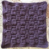 Image for Basket Weave Afghan Square Crochet Pattern