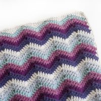 Image for Ripple Chevron Afghan Square