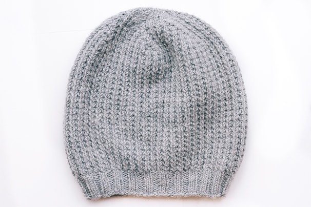 The Basic Double Rib Beanie knitting pattern in 4 yarn weights