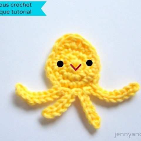 Image for Baby octopus crochet applique free pattern