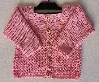 Easy Peasy Crochet Baby Cardigan