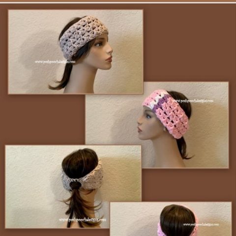 Image for The Lovely Ponytail Headband Crochet Pattern (Free)
