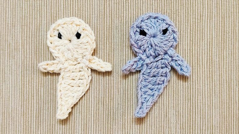 How To Make a Cute Crochet Ghost Applique