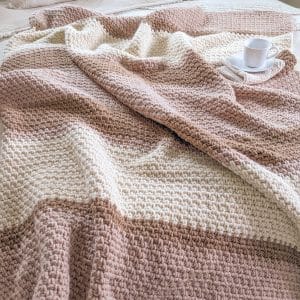Striped Crochet Blanket