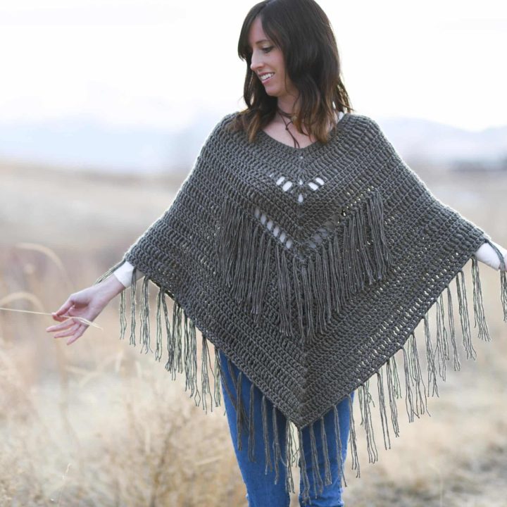 Image for How To Crochet A Poncho – Trails End Seamless Poncho
