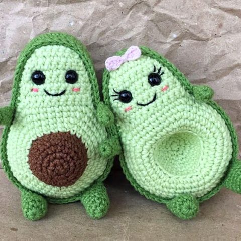 Image for Avocado Amigurumi Crochet Free Pattern