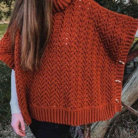 Image for Harvest Turtleneck Poncho