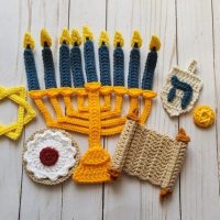 Image for Hanukkah Appliqué Pack Crochet Pattern (Paid)