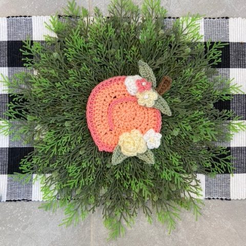 Image for Crochet Pattern Peach Appliqué
