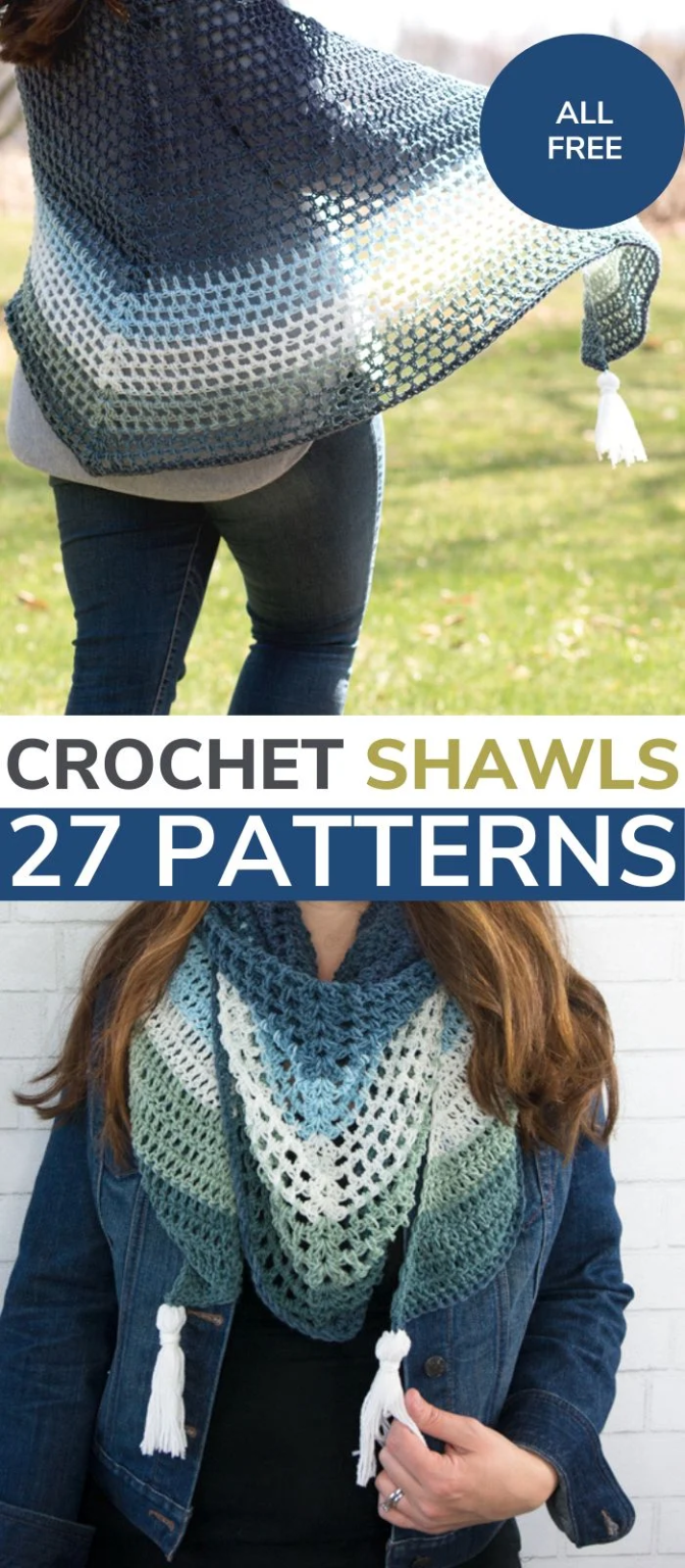 27 Easy Crochet Shawl Patterns (All Free Patterns!) - Easy Crochet Patterns