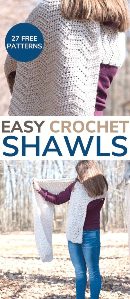 27 Easy Crochet Shawl Patterns (All Free Patterns!) - Easy Crochet Patterns