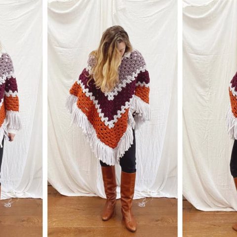Image for A Super Cozy 70s Style Granny Square (ish) Poncho