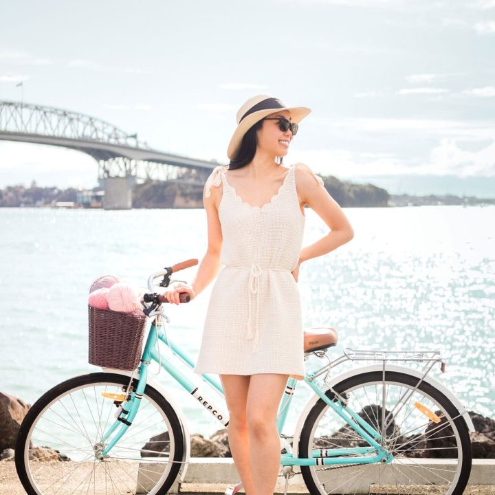 Image for Summer Scallop Crochet Dress