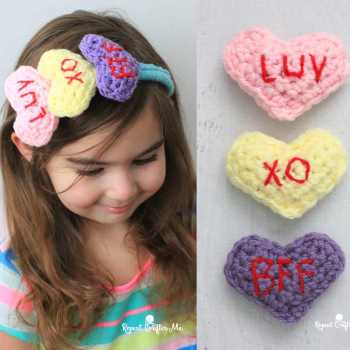 Image for Crochet Conversation Heart Headband