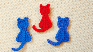 Crochet Cat Applique